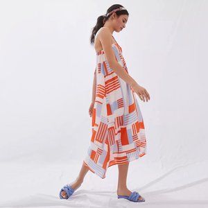 Faithfull the Brand | Asturias Geo Print Halter Maxi Dress | NWT